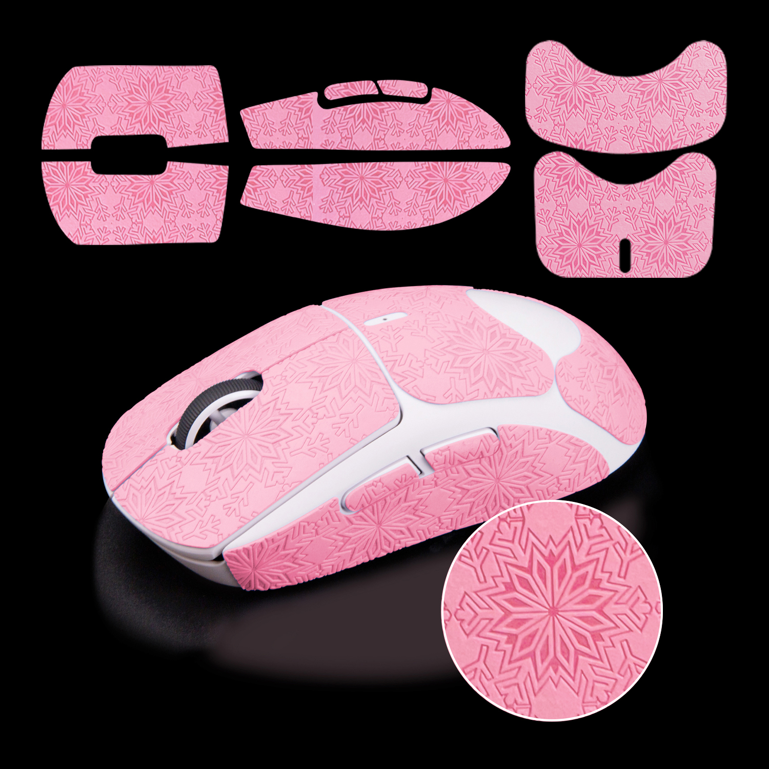 TALONGAMES Snowflake Pattern Mouse Grip Tape for Logitech G PRO X