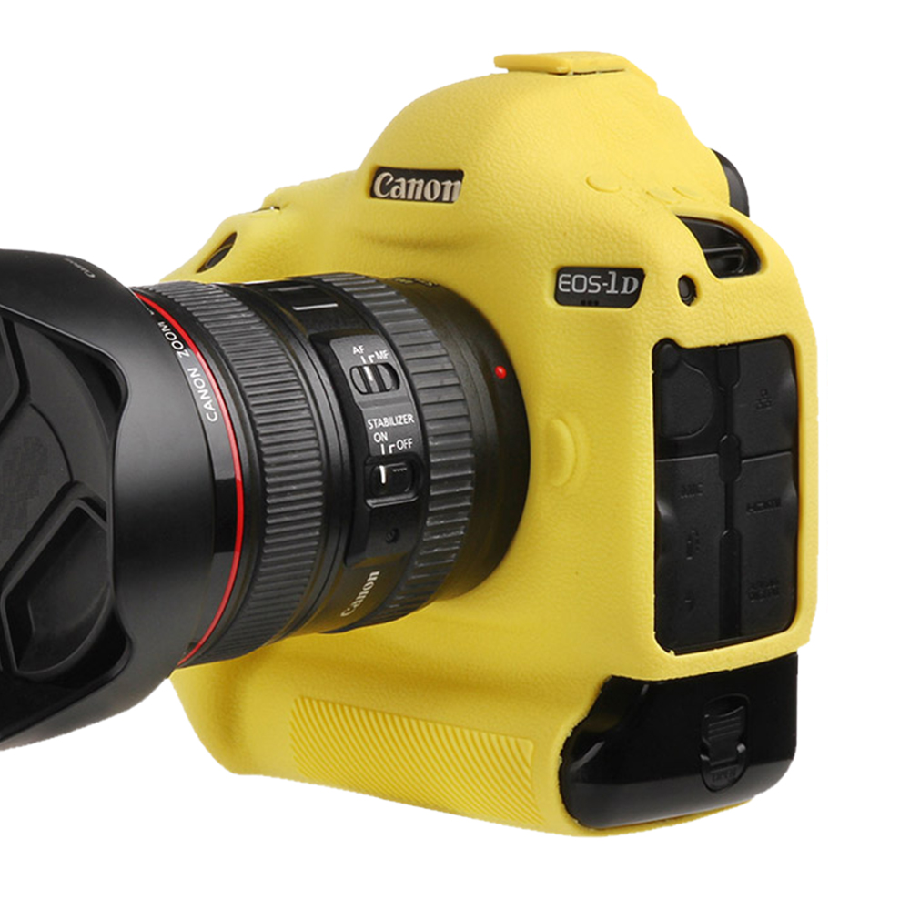 ORMY スキンカバー シリコン保護ケース Canon EOS 1DX イェロー