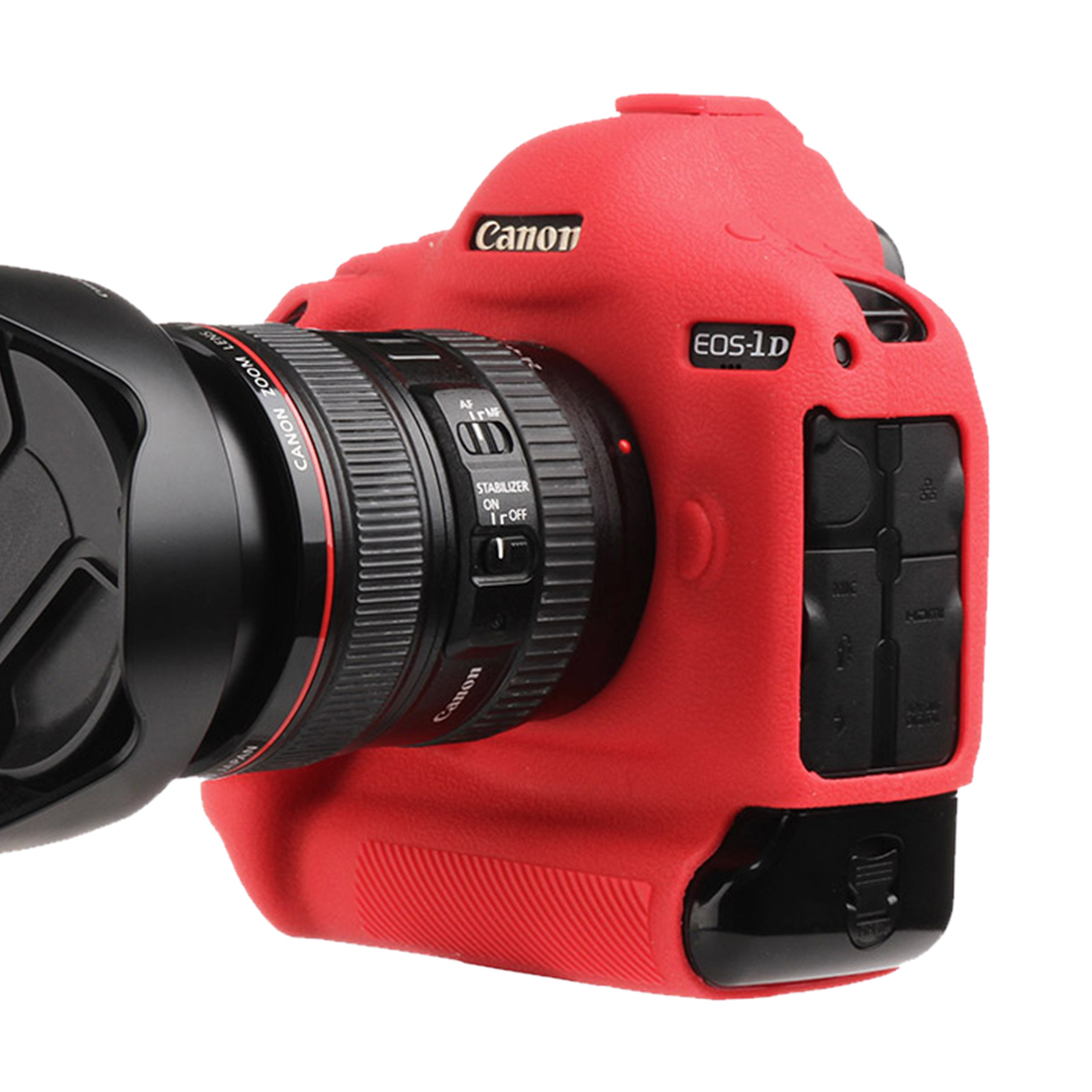 ORMY スキンカバー シリコン保護ケース Canon EOS 1DX  レッド