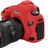 ORMY スキンカバー シリコン保護ケース Canon EOS 5DIV  レッド