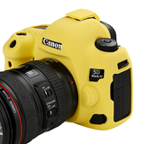 ORMY スキンカバー シリコン保護ケース Canon EOS 5DIV イェロー
