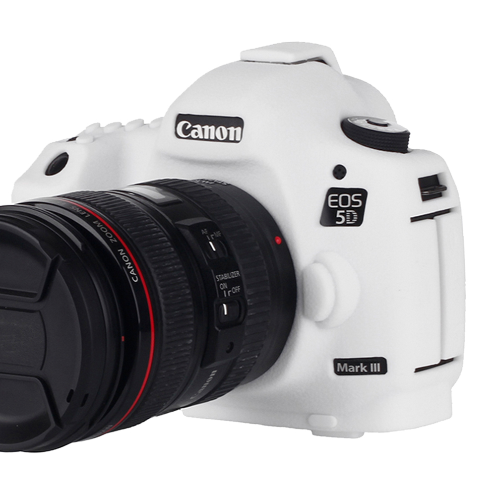 ORMY スキンカバー シリコン保護ケース Canon EOS 5DIV  ホワイト