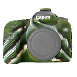ORMY スキンカバー シリコン保護ケース Canon EOS 80D カモフラージュ