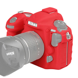 ORMY スキンカバー シリコン保護ケース Nikon D500 レッド