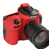 ORMY スキンカバー シリコン保護ケース Nikon D810 レッド
