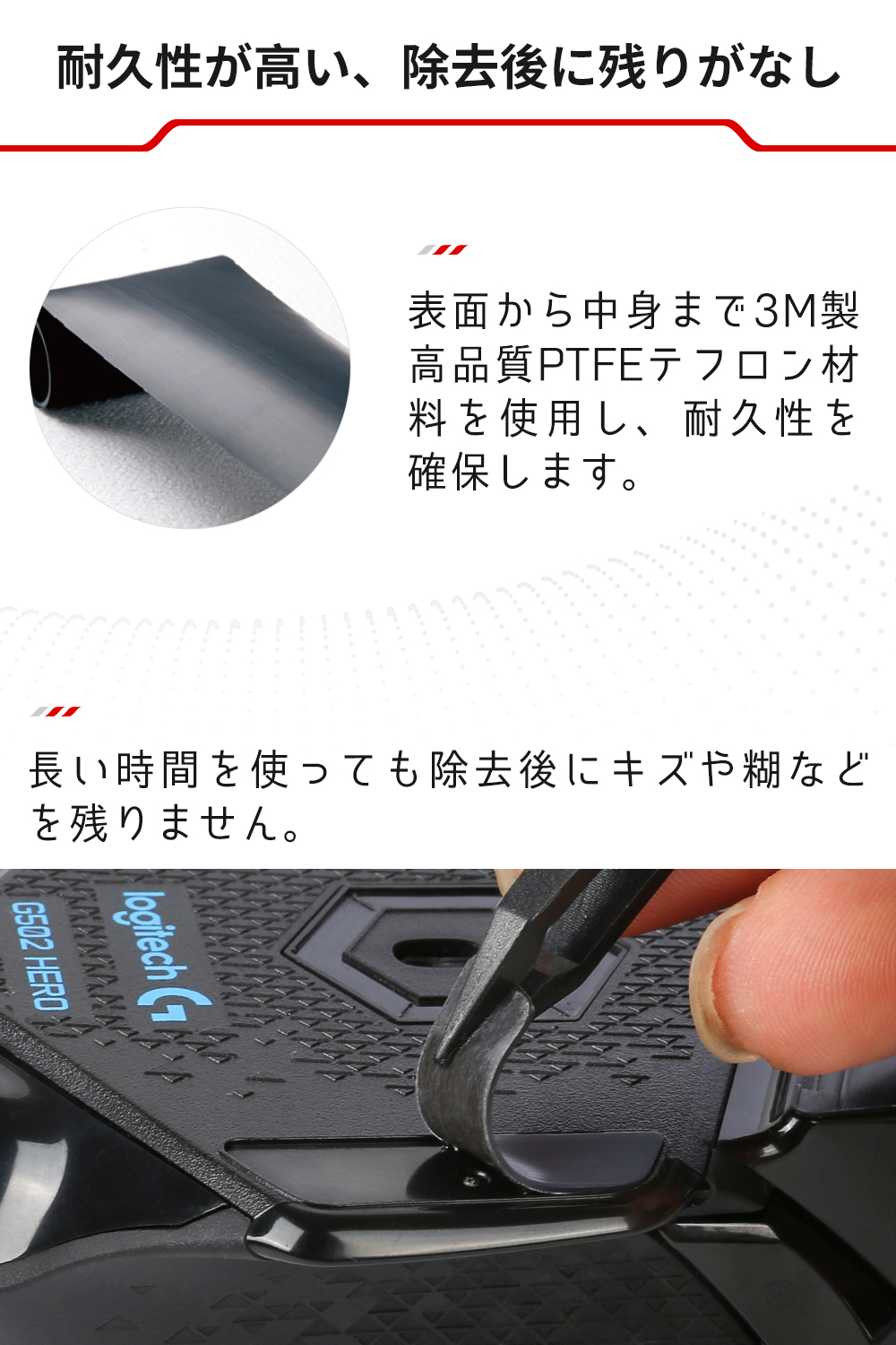 3.0 Competition Levelマウスソール Logicool G600 用 - Hotline Games