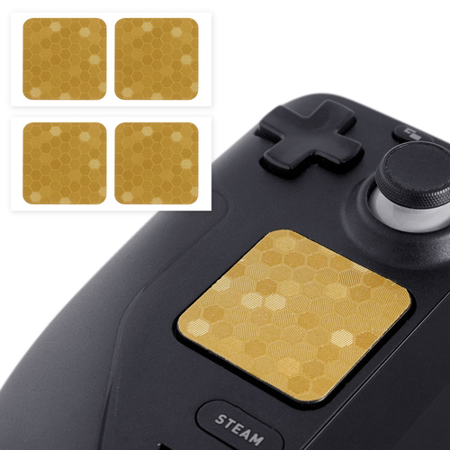 TALONGAMES Touchpad Protector for Steam Deck Trackpads (Honeycomb Hex - Gold）