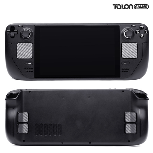 TALONGAMES Touchpad Protector for Steam Deck Trackpads + 4keys (Carbon Fiber - Gray)