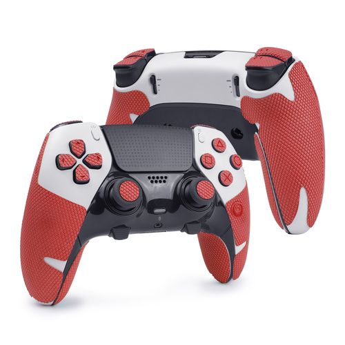 【アクションボタン図形提示付き】TALONGAMES PS5 DualSense Edge コントローラーグリップProバージョン（グリップ部分+十字キーパッド+ボタン+トリガー,レッド）
