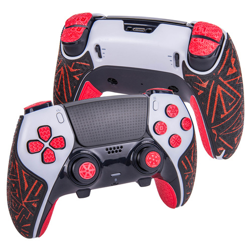 【アクションボタン図形提示付き】TALONGAMES PS5 DualSense Edge &nbsp;コントローラーグリップ (Eliteバージョン - ブラック＆レッド)