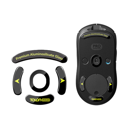 TALONGAMES Glass Mouse Skates for Logitech G PRO Wireless (include sensor Skates)