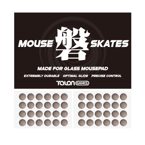 TALONGAMES 磐シリーズ マウスソール 汎用 8mm 円形 &nbsp;48PCS（ガラスマウスパッド専用）
