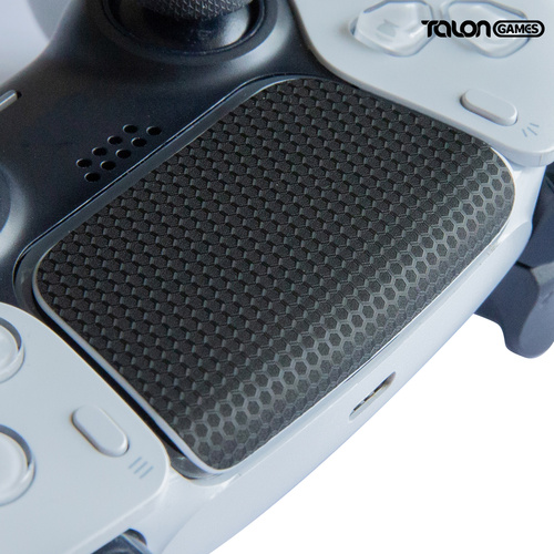TALONGAMES 飓鸦 触控板保护贴 适用于 PS5 DualSense 标准版手柄 (六边形矩阵 - 黑色）