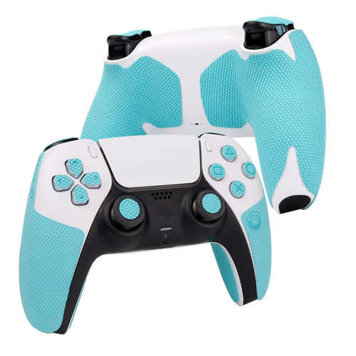 【アクションボタン図形提示付き】TALONGAMES PS5 コントローラーグリップProバージョン（グリップ部分+十字キーパッド+ボタン+トリガー,ブルー）