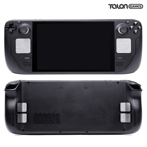 TALONGAMES Steam Deck用 トラックパッドプロテクター(トラックパッド+4 キー, ブラッシュドスチールグレー)