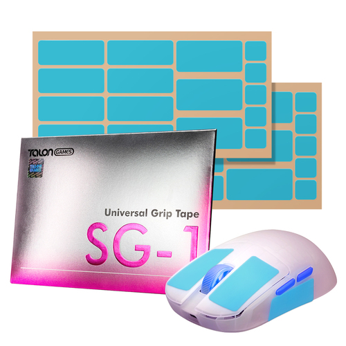 TALONGAMES 飓鸦 SG-1 通用型 透明 0.27mm超薄 鼠标防滑贴 蓝色