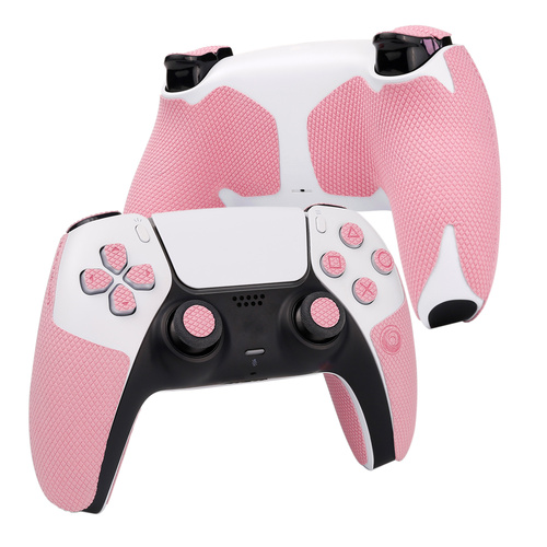 【アクションボタン図形提示付き】TALONGAMES PS5 コントローラーグリップProバージョン（グリップ部分+十字キーパッド+ボタン+トリガー,ピンク）