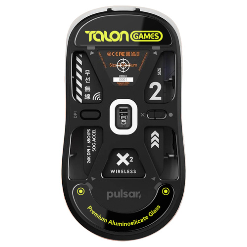 TALONGAMES Glass Mouse Skates for Pulsar X2 / X2 Mini