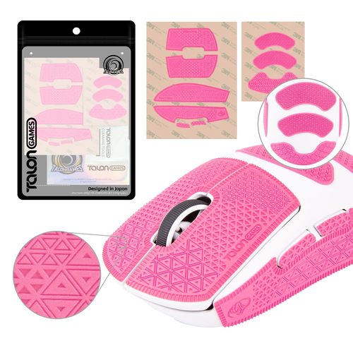 TALONGAMES Ultraバージョン マウスグリップ テープ Logicool G PRO X Superlight / Superlight 2 用(ピンク)