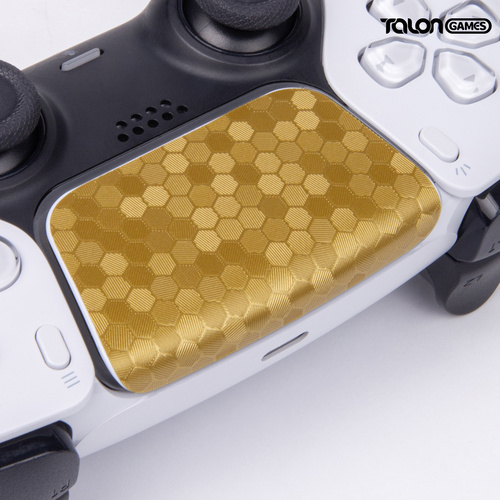 TALONGAMES 飓鸦 触控板保护贴 适用于 PS5 DualSense 标准版手柄 (蜂窝 - 金色)
