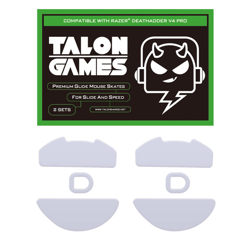 TALONGAMES Rounded Curved Edges Mouse Skates for Razer DeathAdder V4 Pro