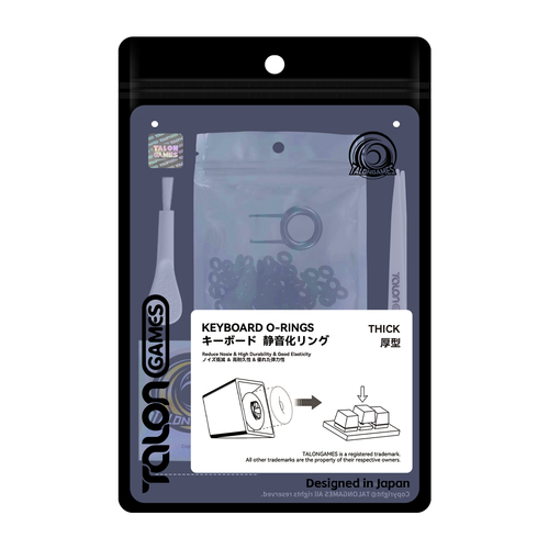 TALONGAMES 静音化リング メカニカル キーボードに対応 &nbsp;(厚型, ブラック)