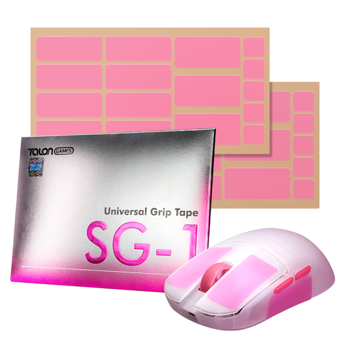 TALONGAMES SG-1 Universal Transparent 0.27mmUltra-Thin &nbsp;Mouse Grip Tape Pink