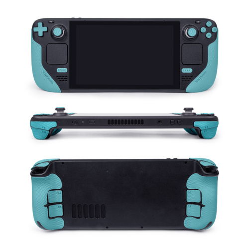 【アクションボタン図形提示付き】TALONGAMES Steam Deck コントローラーグリップProバージョン（グリップ部分+十字キーパッド+ボタン+トリガー，ブルー）