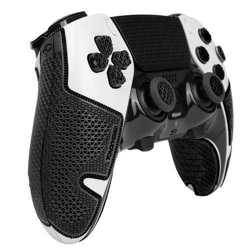 【アクションボタン図形提示付き】TALONGAMES PS5 DualSense コントローラーグリップ Ultraバージョン（グリップ部分+十字キーパッド+ボタン+トリガー,ブラック）