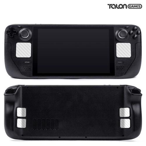 TALONGAMES Steam Deck用 トラックパッドプロテクター(トラックパッド+4 キー,カーボンファイバホワイト)
