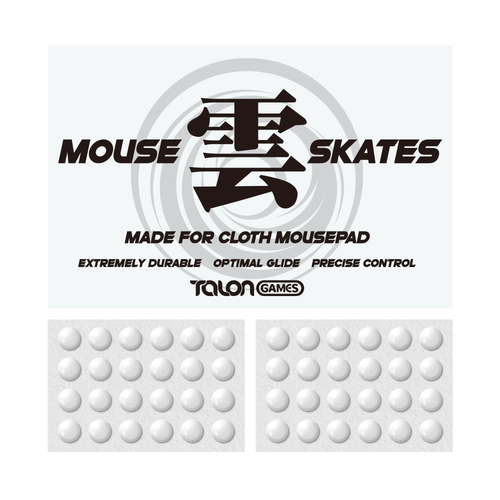 TALONGAMES 雲シリーズ マウスソール 汎用 6mm 円形 &nbsp;48PCS（クロスマウスパッド専用）