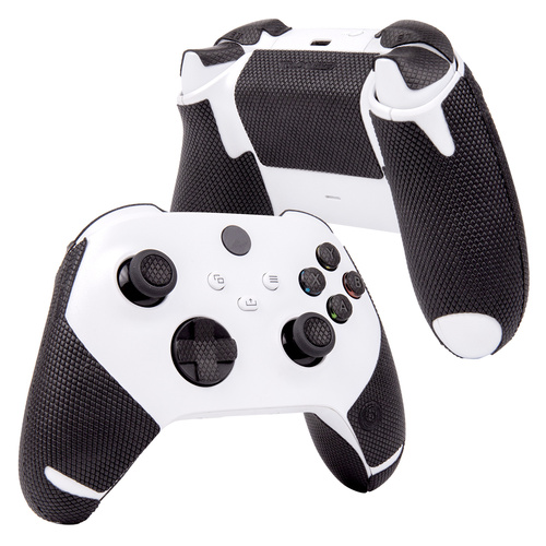【図形提示付き】TALONGAMES XBOX Series X / S コントローラーグリップ （グリップ部分 + 十字キーパッド + ボタン + トリガー + バッテリーカバー，ブラック ）