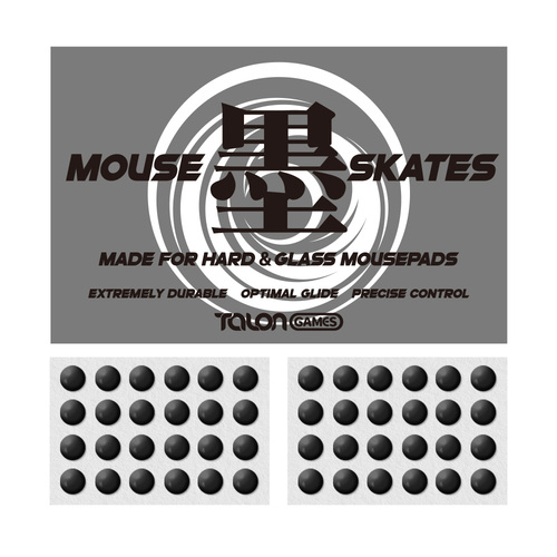TALONGAMES 墨シリーズ マウスソール 汎用 6mm 円形 &nbsp;48PCS（ハードマウスパッド専用）